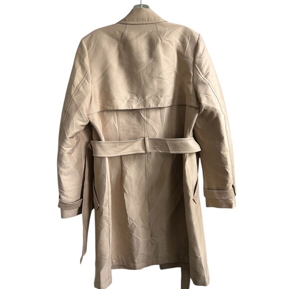 RW&Co. Women's Beige Double Breasted Trench Coat US M. - Picture 2 of 8